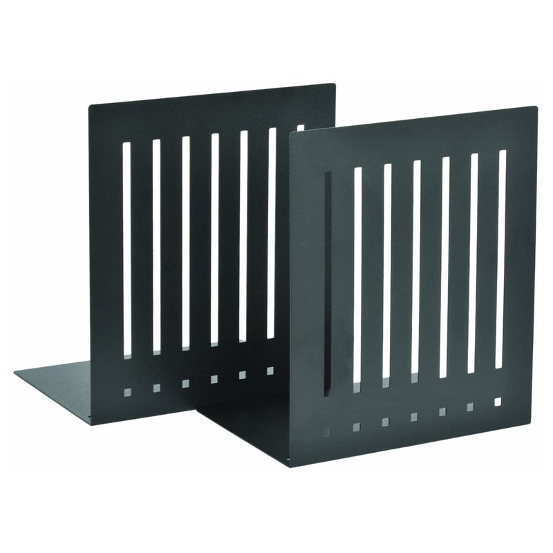 MMF Industries STEELMASTER by BankSupplies 6-Inch Heavy Duty Bookends | Scratch Resistant Finish | Heavy Gauge Material | Non-Slip Padded Base Protection | For Office, Bookshelves, Binders & Books - Image 1